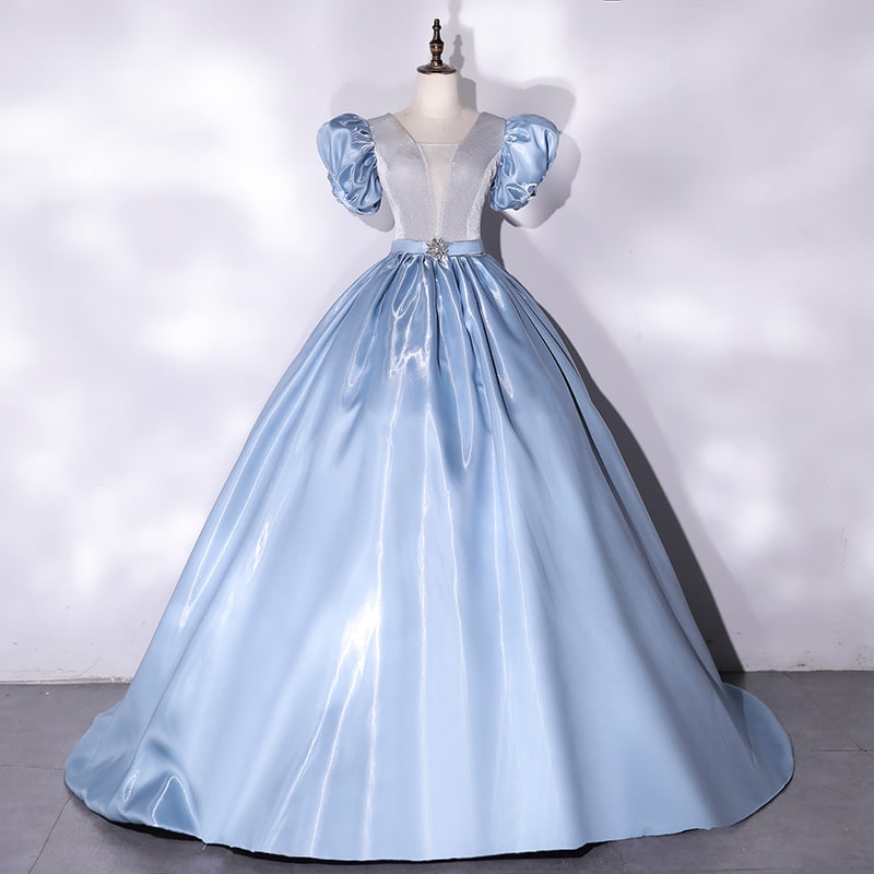 Tulle Princess Ball Gown Quinceanera Prom Dress Birthday Party Gowns
