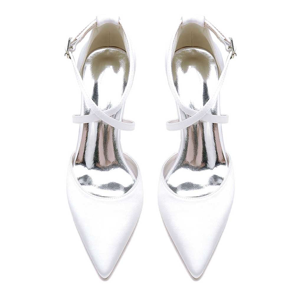 Wedding Shoes Satin Block Heel Wedding Heels Bridesmaid Shoes