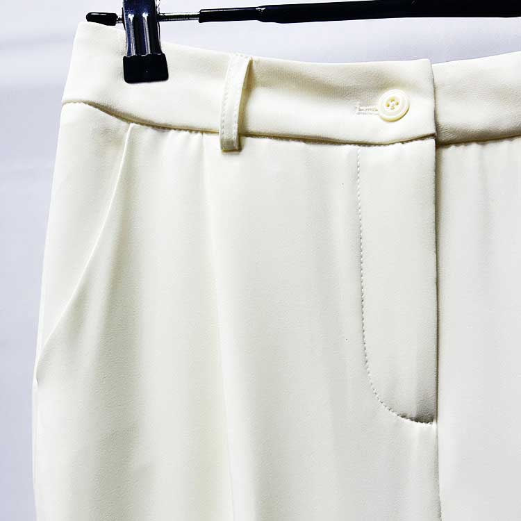 Rhinestone-Embellished White Pantsuit | One-Button Blazer for Events