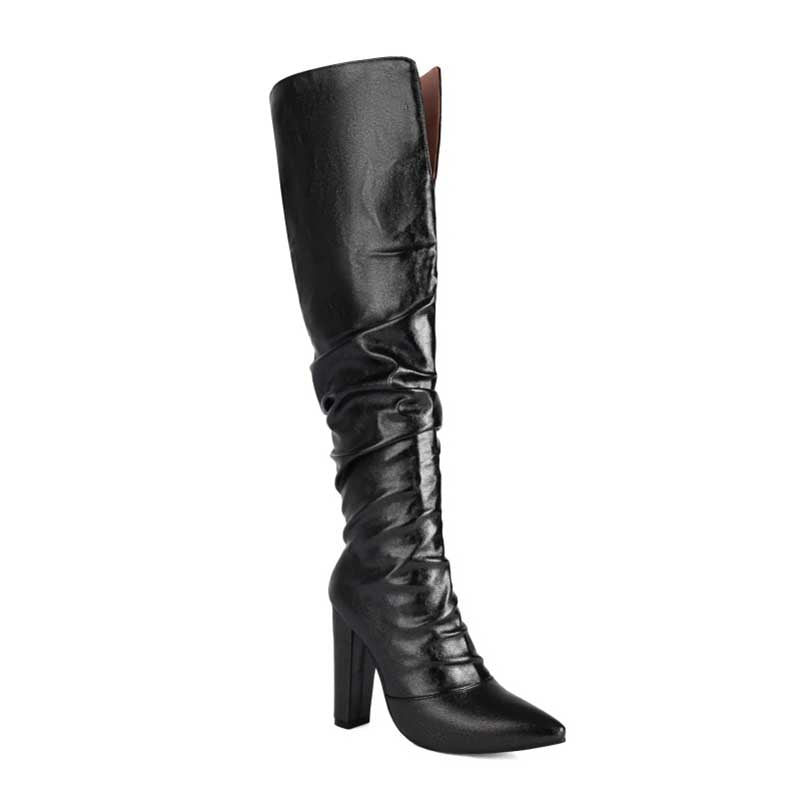 Women's Colorful Block Heel Knee-High Boots | Bold & Vibrant Style