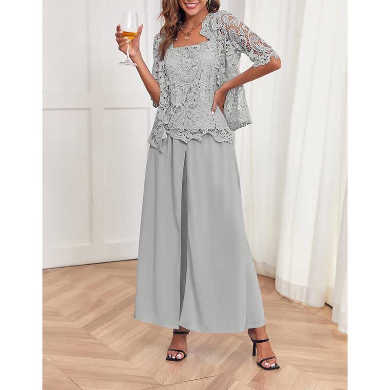 Mother Pant Suit Wedding Guest Outfit Sets Evening Formal Suit