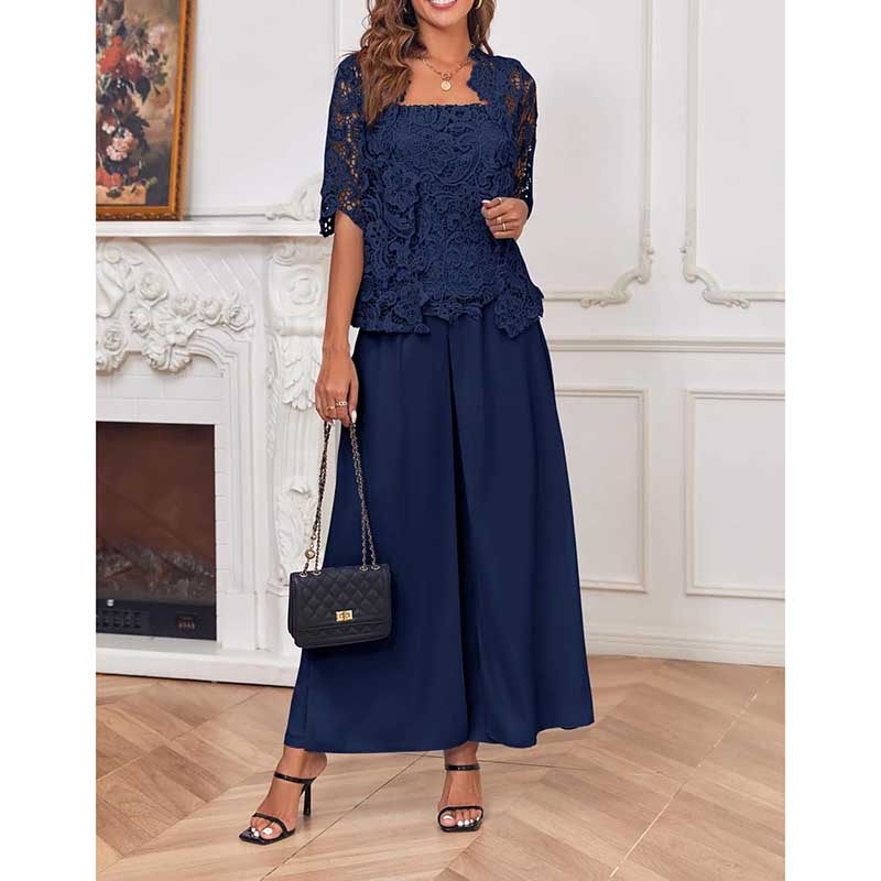 Mother Pant Suit Wedding Guest Outfit Sets Evening Formal Suit