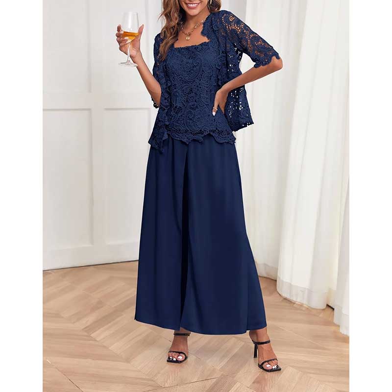 Mother Pant Suit Wedding Guest Outfit Sets Evening Formal Suit
