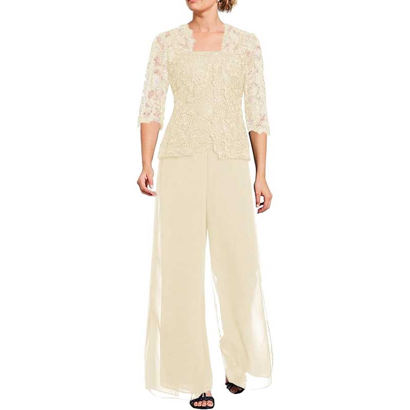 Mother Pant Suit Wedding Guest Outfit Sets Evening Formal Suit