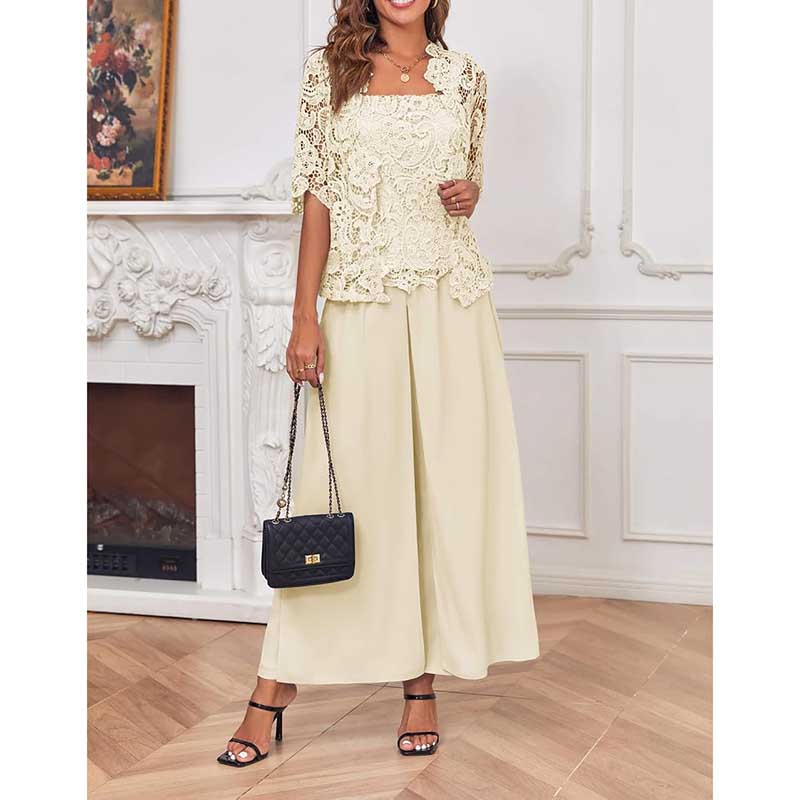 Mother Pant Suit Wedding Guest Outfit Sets Evening Formal Suit
