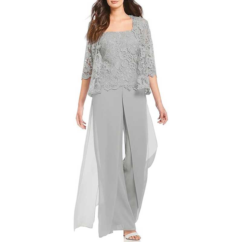 Mother Pant Suit Wedding Guest Outfit Sets Evening Formal Suit