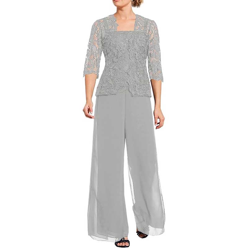 Mother Pant Suit Wedding Guest Outfit Sets Evening Formal Suit
