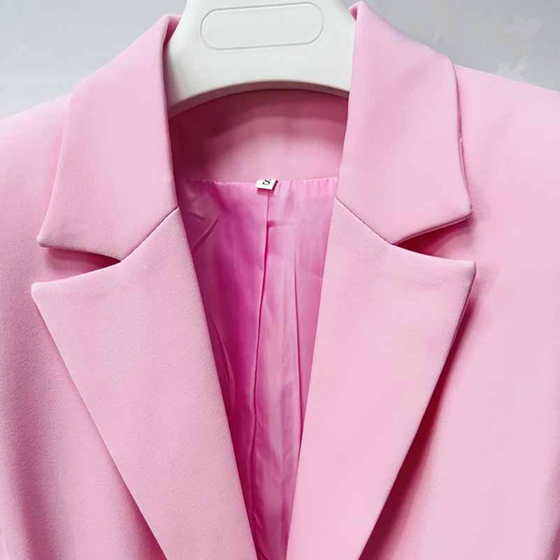 Pink Wedding Suit One Button Bell-bottoms Pantsuit Formal Outfit