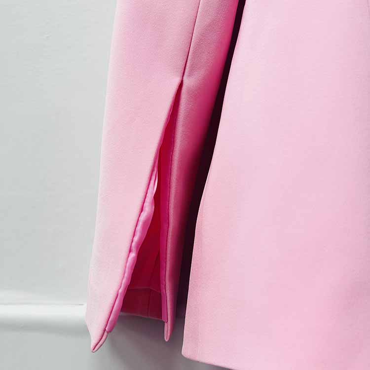 Pink Wedding Suit One Button Bell-bottoms Pantsuit Formal Outfit