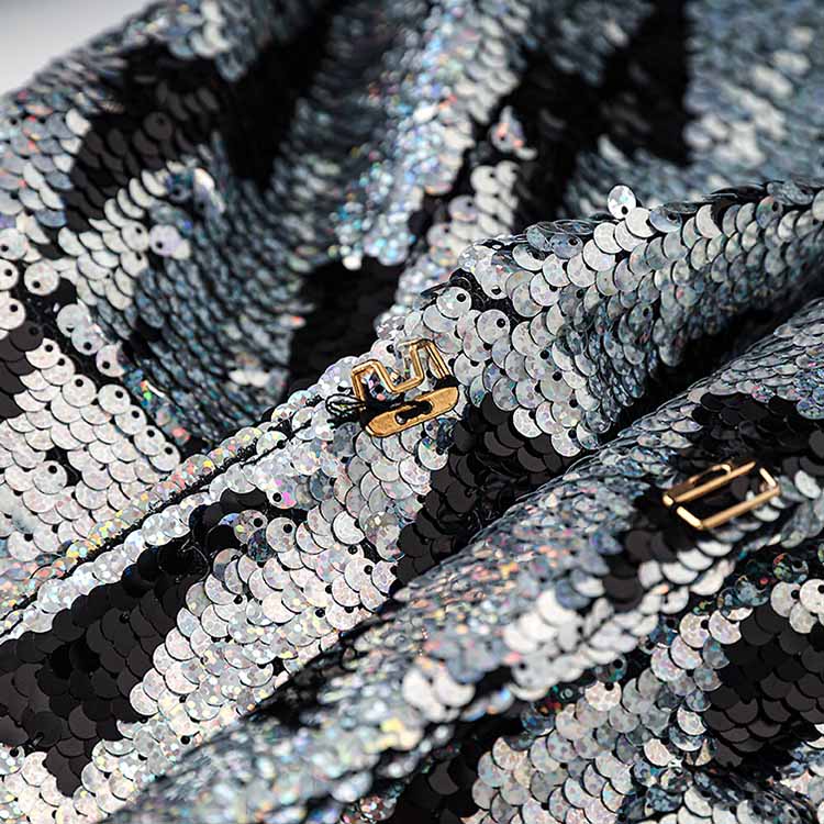 Multicolor Sequinted Slim Fit Pantsuit Stage Performance Event Suit