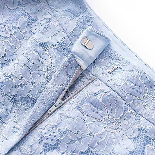 Lace Wedding Pantsuit Light Blue Formal Suit With Lace-Up