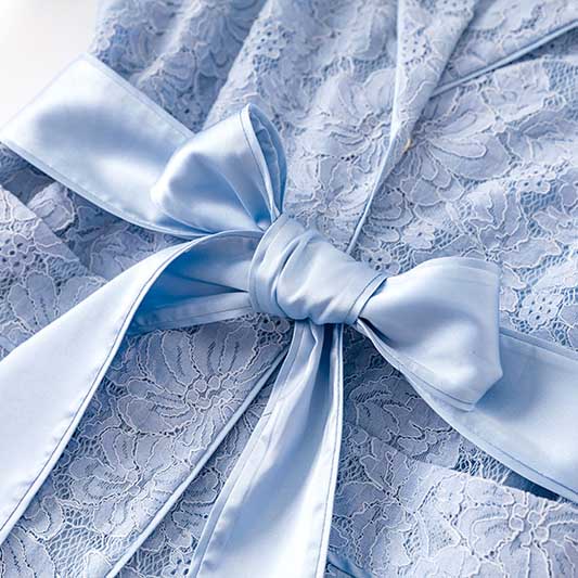 Lace Wedding Pantsuit Light Blue Formal Suit With Lace-Up