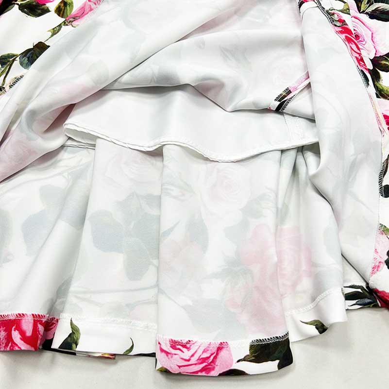 Women’s Floral Skirtsuit | Crop Top + Skirt for Weddings & Parties