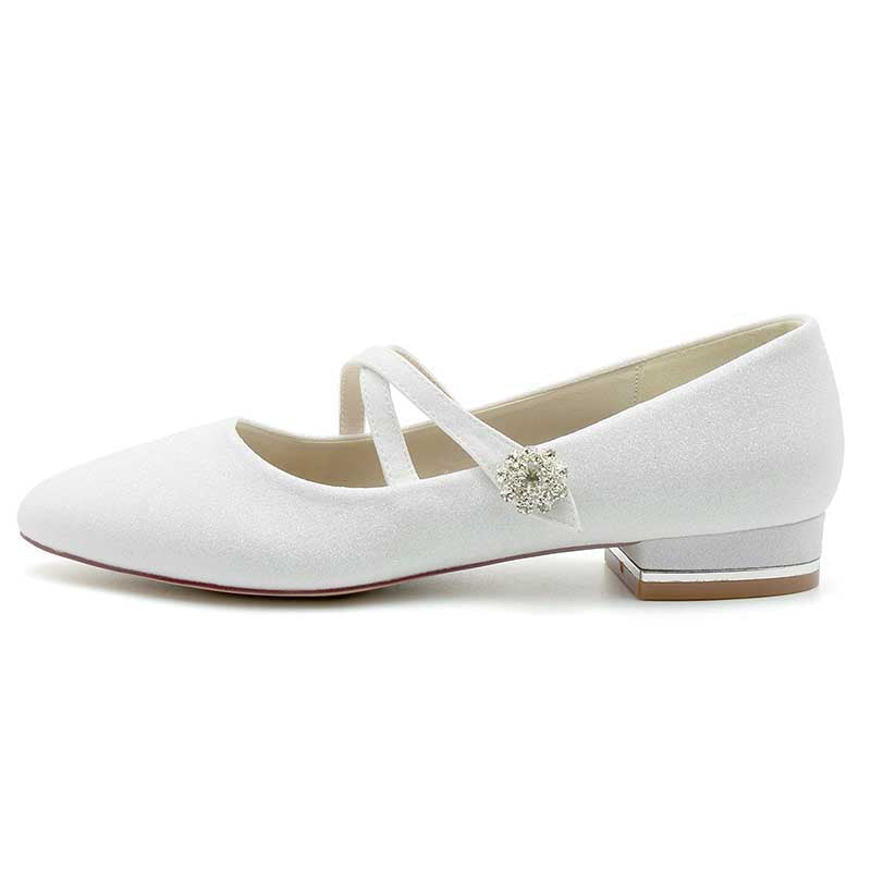 0.98" Glitter Formal Flats Low Heel Wedding Shoes Dress Shoes For Girls