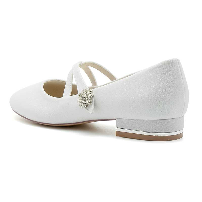 0.98" Glitter Formal Flats Low Heel Wedding Shoes Dress Shoes For Girls
