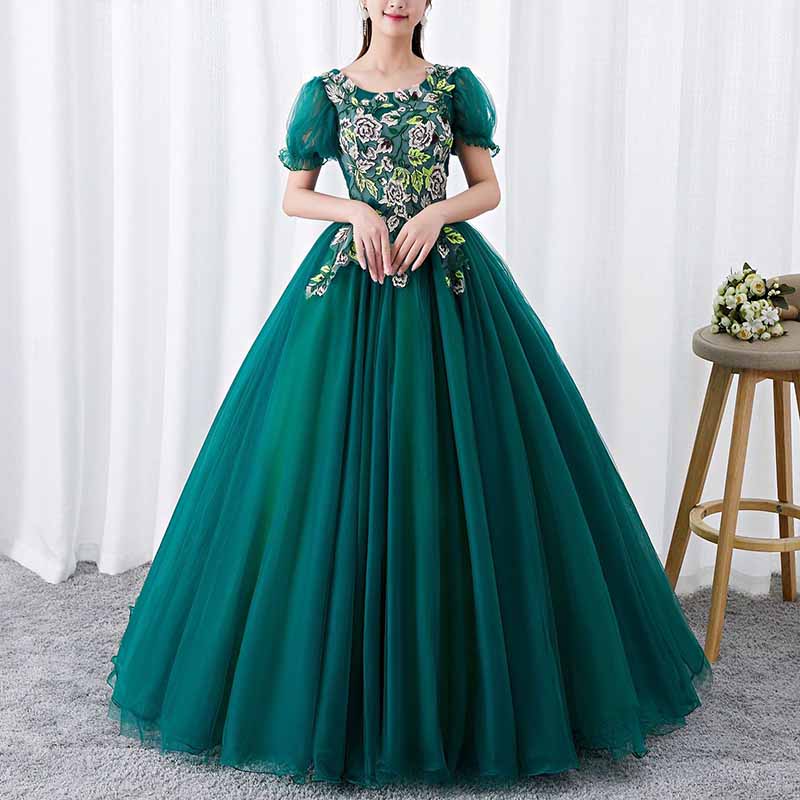 Dark Green Princess Dress Quinceanera Dress Birthday Prom Gown