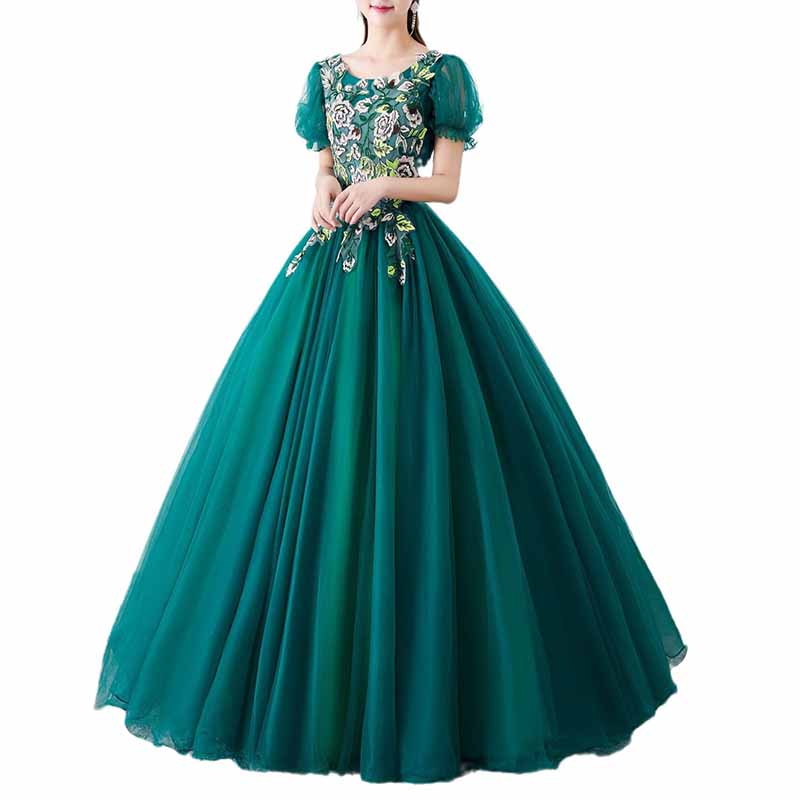 Dark Green Princess Dress Quinceanera Dress Birthday Prom Gown