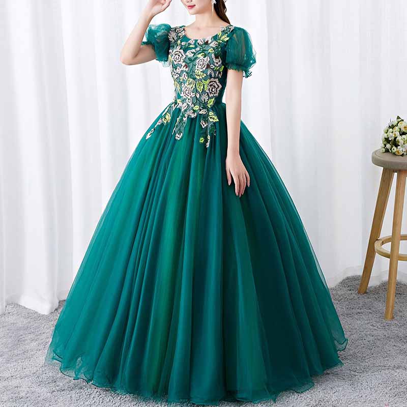 Dark Green Princess Dress Quinceanera Dress Birthday Prom Gown