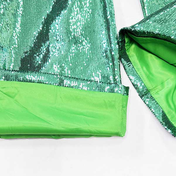 One Button Emerald Green Blazer Suit Sequins Formal Pantsuit