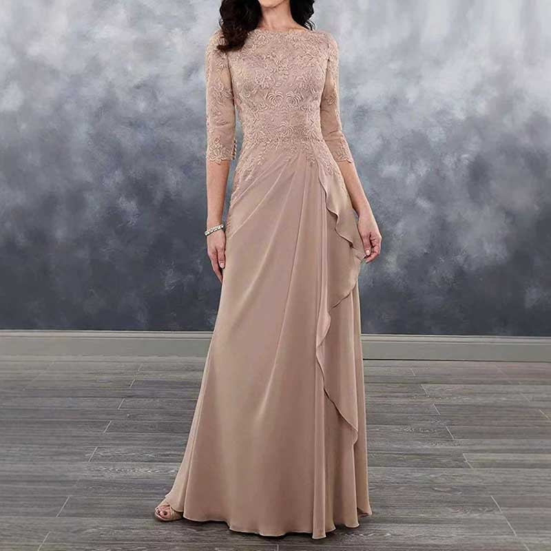 Mother of The Bride Dresses Long Sleeve Lace Event Dresses