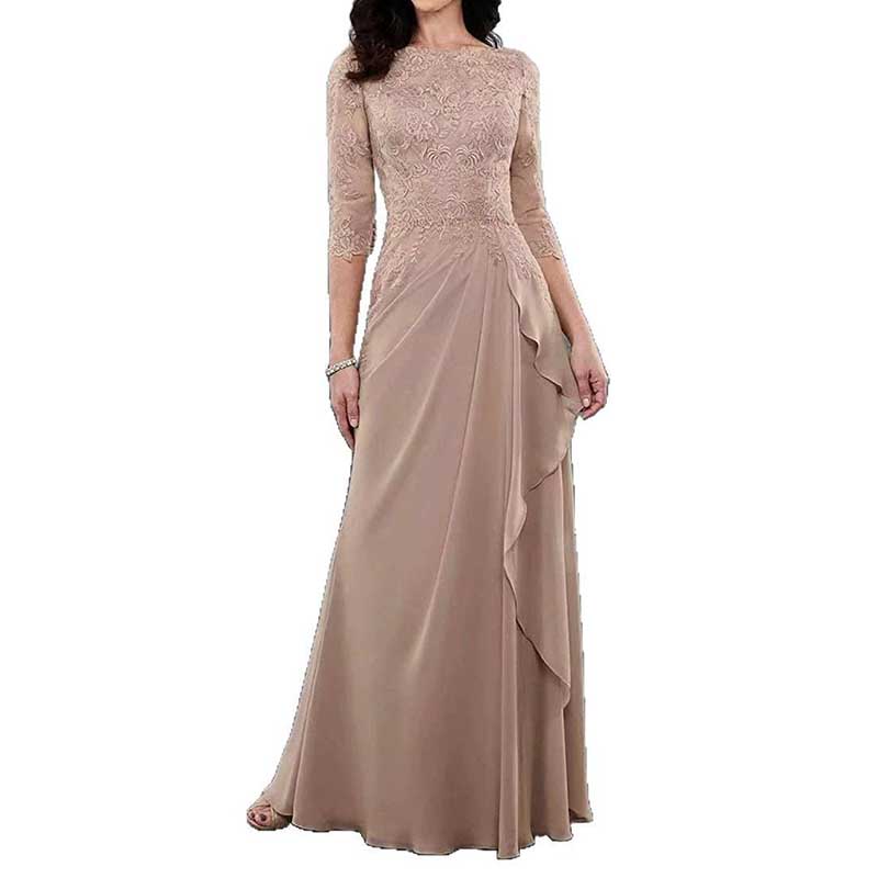 Mother of The Bride Dresses Long Sleeve Lace Event Dresses