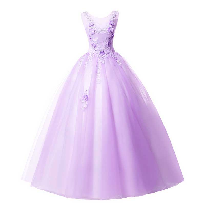 Lavender Ball Gown Quinceanera Dress Princess Prom Dress