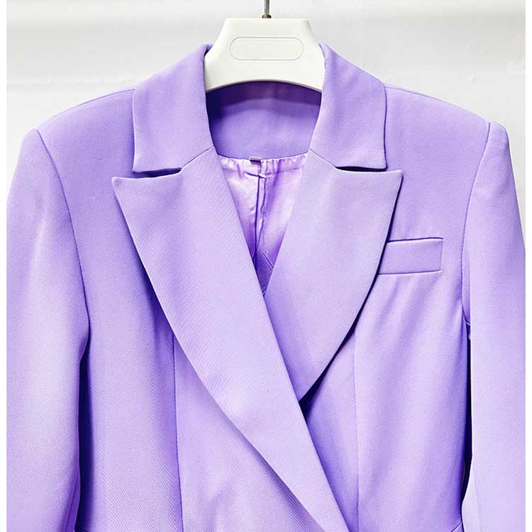 Wide Leg Pantsuit Lavender Formal Event Suit