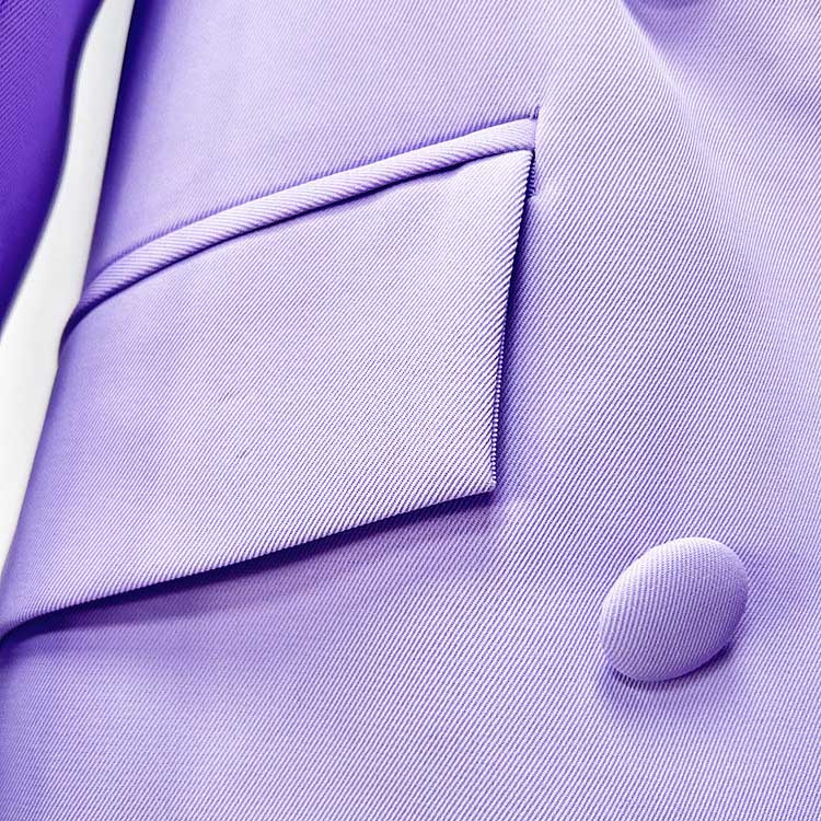 Wide Leg Pantsuit Lavender Formal Event Suit