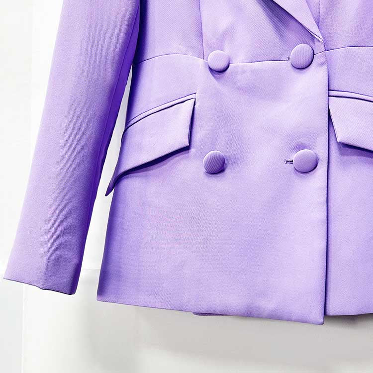 Wide Leg Pantsuit Lavender Formal Event Suit
