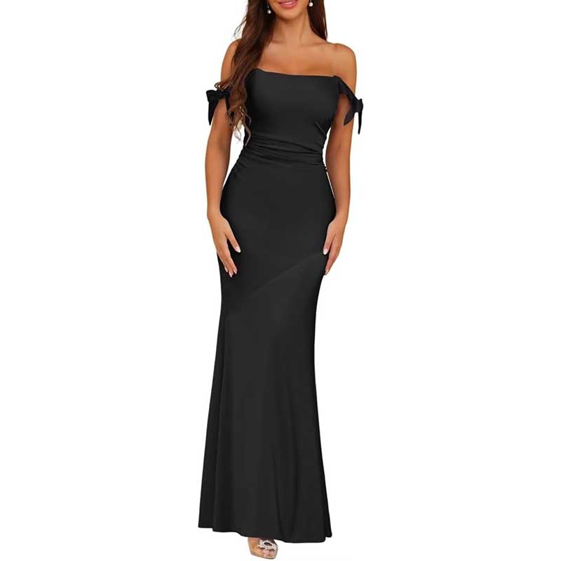 Mermaid Bridesmaid Dresses Satin Long Prom Dress Formal Evening Party Gowns