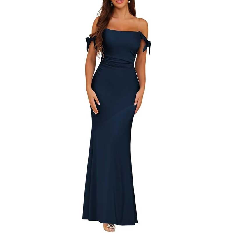 Mermaid Bridesmaid Dresses Satin Long Prom Dress Formal Evening Party Gowns