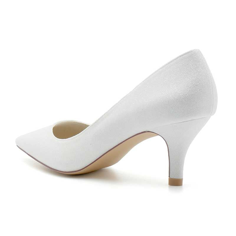 2.36" Pointed Toe Pumps Bridal Shoes Classic Prom Shoes