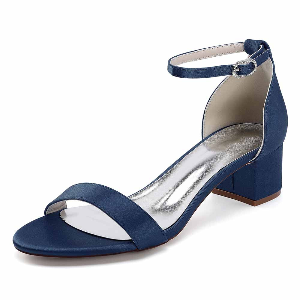 Chunky Heel Dress Shoes Classic Dress Sandals Wedding Prom Shoes