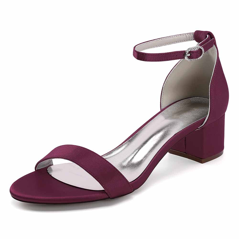 Chunky Heel Dress Shoes Classic Dress Sandals Wedding Prom Shoes