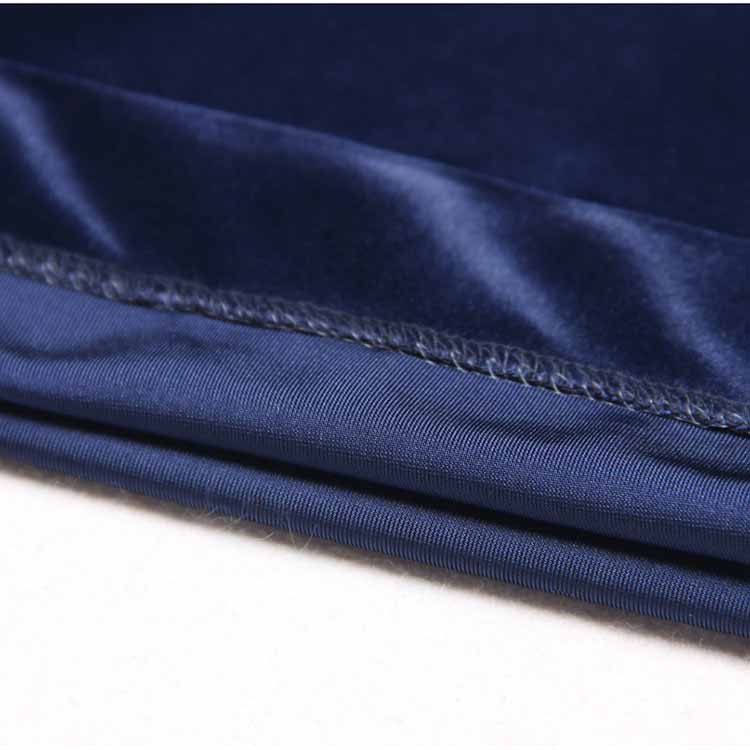 Women Velvet Pantsuit Double Breasted Gold Button Simt Fit Suit