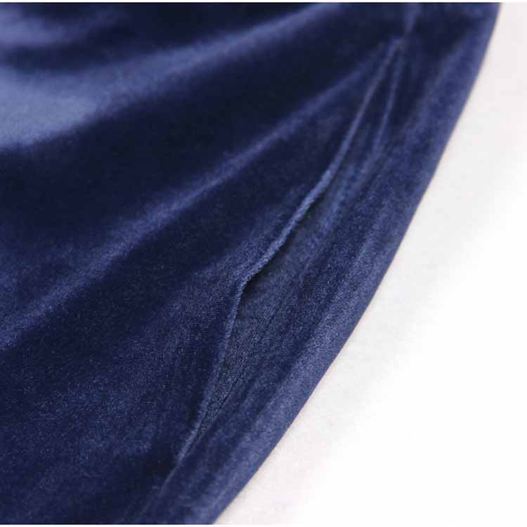 Women Velvet Pantsuit Double Breasted Gold Button Simt Fit Suit