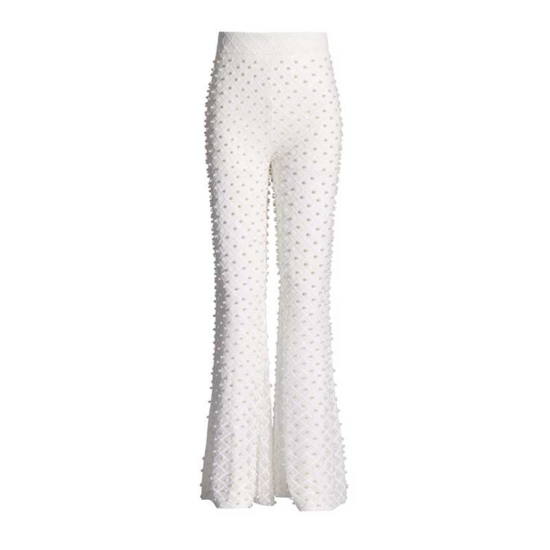 Wedding Suit Flower Pearls Detail Slim Fit Suit