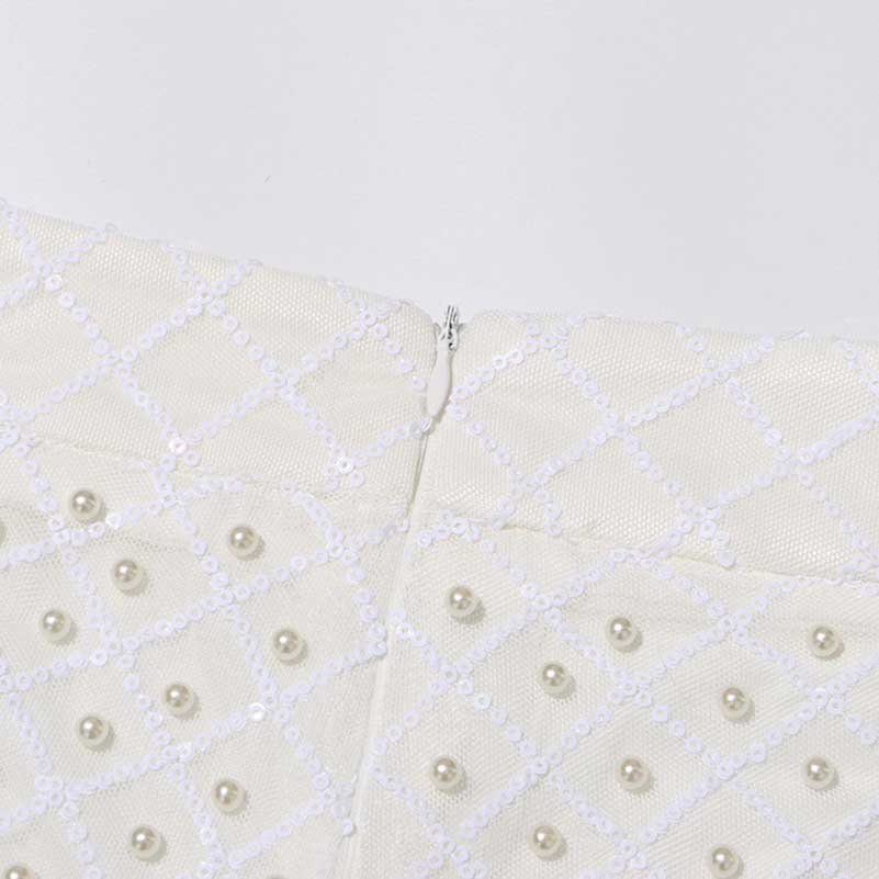 Wedding Suit Flower Pearls Detail Slim Fit Suit