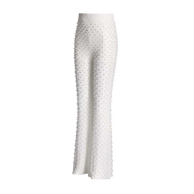 Wedding Suit Flower Pearls Detail Slim Fit Suit