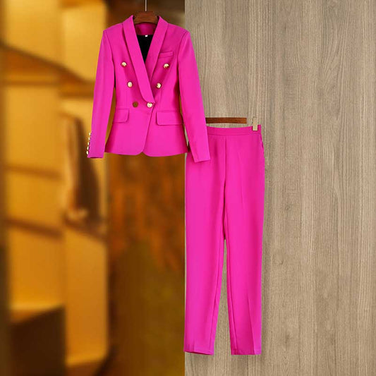 Women’s Bright Pink Pantsuit | Professional & Wedding Guest Suit