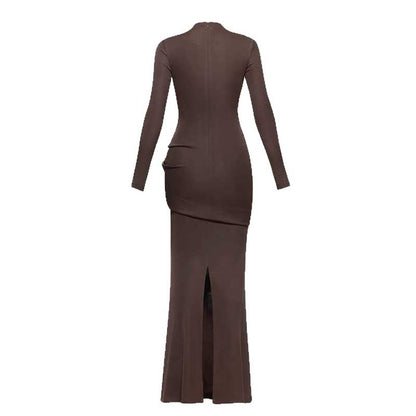 Ruch Bodycon Long Sleeve Maxi Dress Long Evening Dresses
