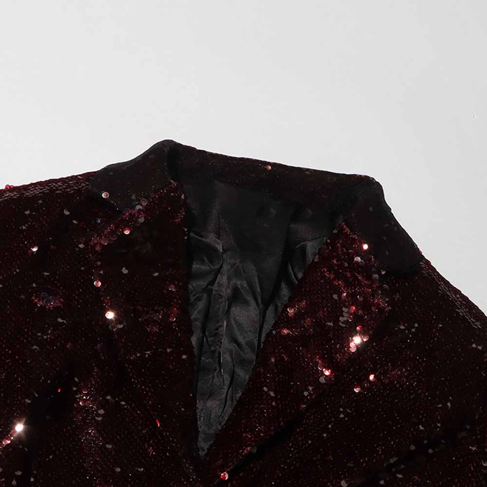 Sequin Blazer Coat for Women – Dazzling Shine, Elegant & Glam for Events