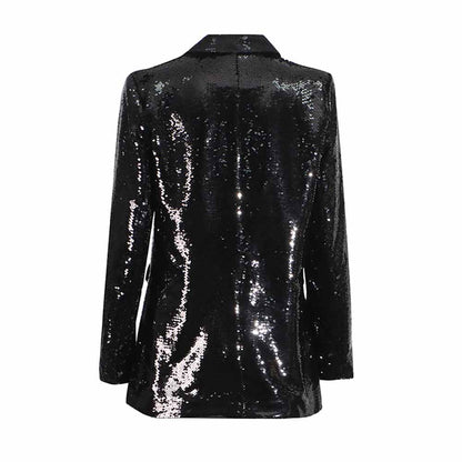 Sequin Blazer Coat for Women – Dazzling Shine, Elegant & Glam for Events