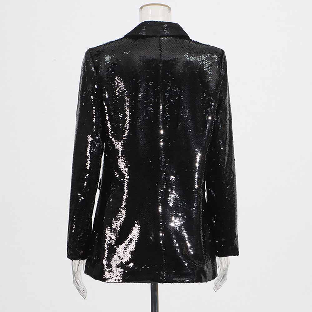 Sequin Blazer Coat for Women – Dazzling Shine, Elegant & Glam for Events