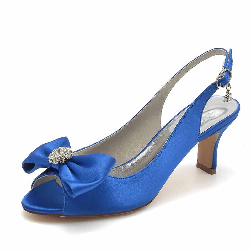 Women's Bow Detail Wedding Sandals 2.56" Dress Shoe