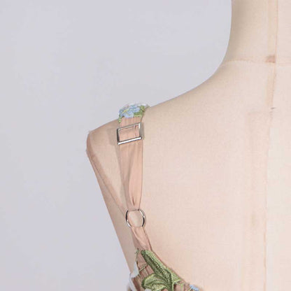 3D Flower Hollowed Midi Dress