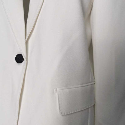 Women's 3-Piece White Wedding Pantsuit | Wide-Leg Blazer, Top & Pants