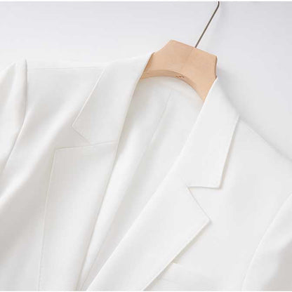 Women's 3-Piece White Wedding Pantsuit | Wide-Leg Blazer, Top & Pants