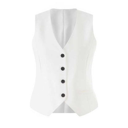 Women's 3-Piece White Wedding Pantsuit | Wide-Leg Blazer, Top & Pants