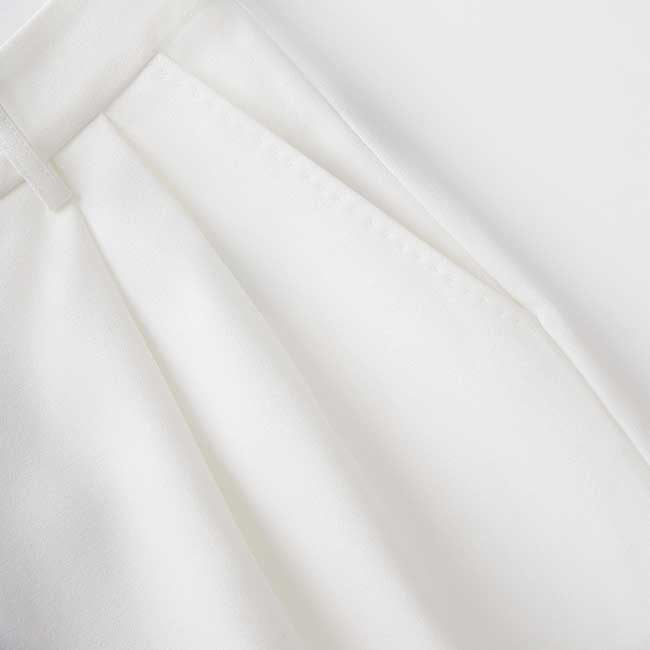 Women's 3-Piece White Wedding Pantsuit | Wide-Leg Blazer, Top & Pants